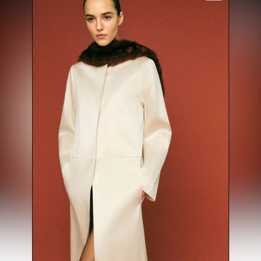 Reformation Stella Coat Silk Evening Jacket